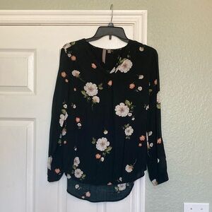 Stitchfix Brina & Em Floral Long-Sleeved Shirt Sz Small